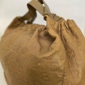Marc by Marc Jacobs | Tan Embossed Leather Hobo-Tote Bag | Size: Large